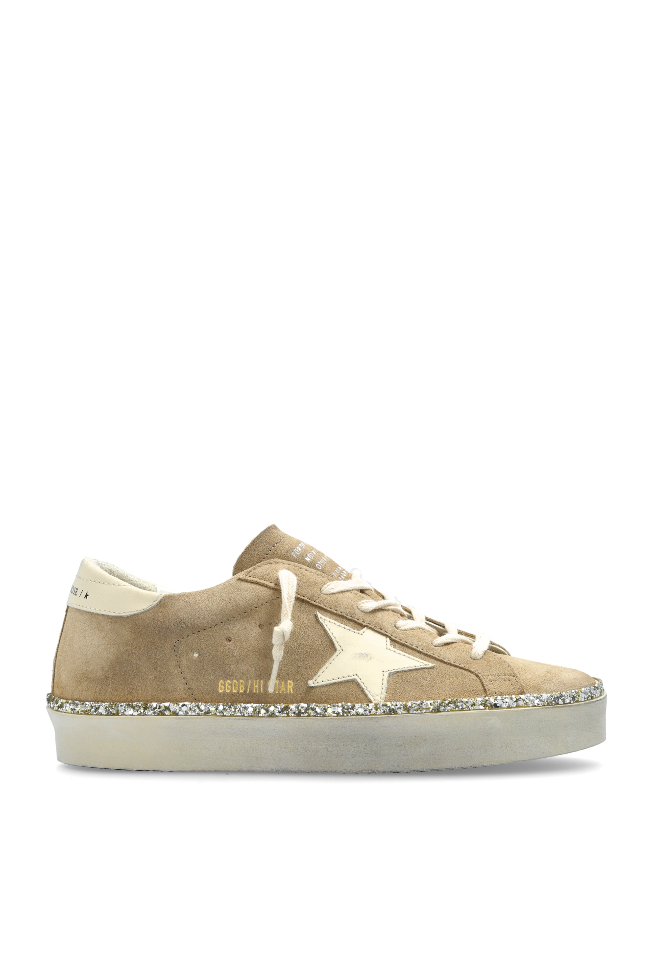 GOLDEN  ゴールデングース HISTAR 23.5 Golden Goose Hi Star Mixed Leather Low-Top Sneakers | Neiman